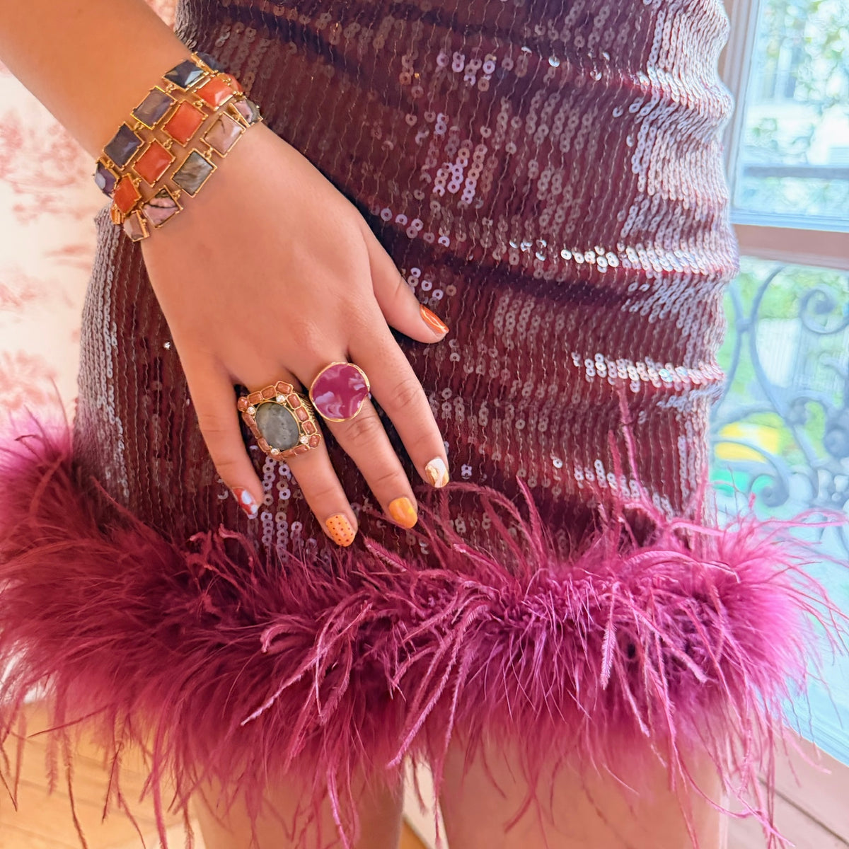 PURPLE RAIN ring