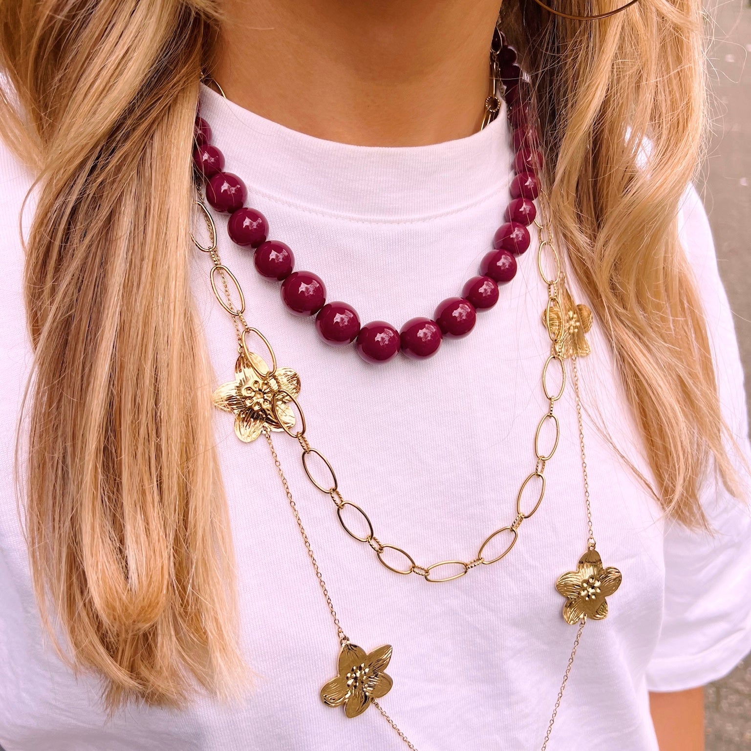 BURGUNDY BABE ketting